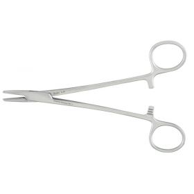 Hemostatic Forceps Padgett Mosquito 6 Inch Length Surgical Grade Stainless Steel NonSterile Ratchet Lock Finger Ring Handle Curved
