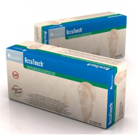 Gloves exam accutouch powder-free latex 230 mm large bisque 100/bx, 10 bx/ca, 6810623bx