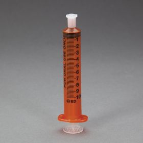 BD Oral Dispensers with Tip Caps, 10mL, Amber
