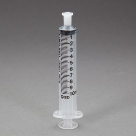 BD Oral Dispensers with Tip Caps, 10mL, Clear