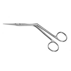 Nasal Scissors Padgett Heymann 7 Inch Length Surgical Grade Stainless Steel NonSterile Finger Ring Handle Angled Blade Blunt Tip / Blunt Tip