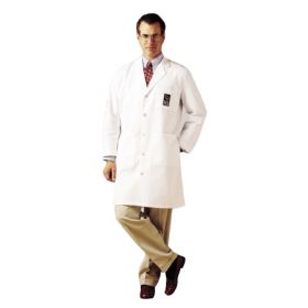 Lab Coat White Size 42 Knee Length Reusable 687526