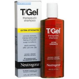 Dandruff Shampoo Neutrogena T/Gel Extra Strength 6 oz. Flip Top Bottle Scented
