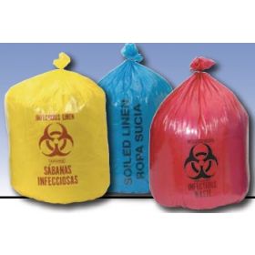 Infectious Waste Bag Colonial Bag 45 gal. Red LLDPE 37 X 50 Inch