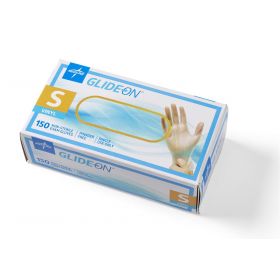 For California Only, Glide-On Powder-Free Vinyl Exam Gloves, Size S, 6GLIDE511H