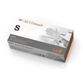 For California Only, Accutouch Powder-Free Clear Vinyl Exam Gloves, Size S, 6MDS192074