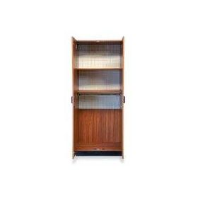Hausmann 8257 storewall storage system-ada cabinet-natural oak