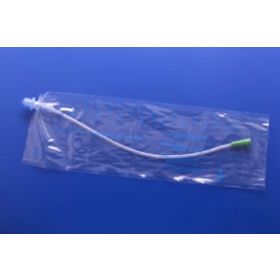 Intermittent Closed System Catheter MMG Coude Tip 14 Fr. Without Balloon Silicone Coated PVC