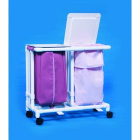 Double Hamper with Bags Classic 4 Casters 39 gal. 705048