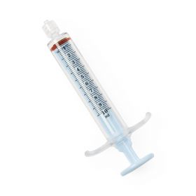 Colored High-Pressure Polycarbonate Syringe, Pale Blue, Fixed Male Luer Lock, 0.5 mL Reservoir, 10 mL