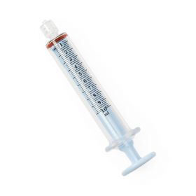 Colored High-Pressure Polycarbonate Syringe, Pale Blue, Fixed Male Luer Lock, 10 mL