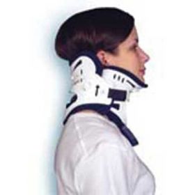 Rigid Cervical Collar Ossur Miami J Preformed Adult Short Two-Piece / Trachea Opening