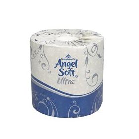 Toilet Tissue Angel Soft Ultra Professional Series White 2-Ply Standard Size Cored Roll 400 Sheets 4 X 4-1/5 Inch
