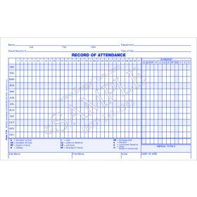 Employee Attendance Record Form