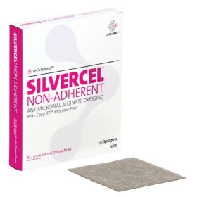 Silver Alginate Dressing Silvercel 4-1/2 X 4-1/2 Inch Square Sterile