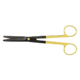 Dissecting Scissors Padgett SuperCut Mayo 6-3/4 Inch Length Surgical Grade Ceramic Coated Stainless Steel / Tungsten Carbide NonSterile Finger Ring Handle Straight Blade Blunt Tip / Blunt Tip