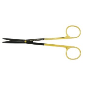 Dissecting Scissors Padgett SuperCut Metzenbaum 5-1/2 Inch Length Surgical Grade Ceramic Coated Stainless Steel / Tungsten Carbide NonSterile Finger Ring Handle Curved Blade