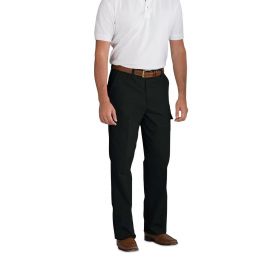 Men's 65% Polyester, 35% Cotton Cargo Work Pants, Black, Size 34 x 30" Inseam
