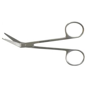 Stitch Scissors 4-1/2 Inch Length Finger Ring Handle Angled Sharp Tip / Sharp Tip