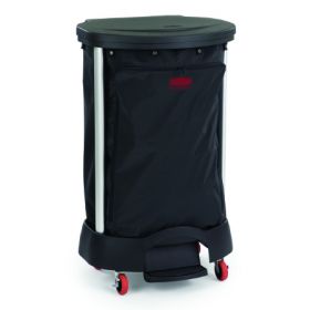 Hamper Stand Premium Rolling Round Opening 30 gal. Foot Pedal