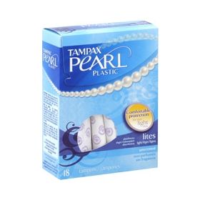 Tampon Tampax Pearl Light Absorbency Plastic Applicator Individually Wrapped