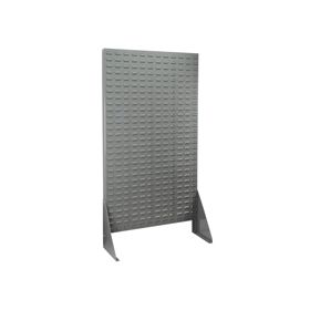 Louvered Panel 36 L X 5/16 W X 61 H Inch, Gray, 16 Gauge Steel