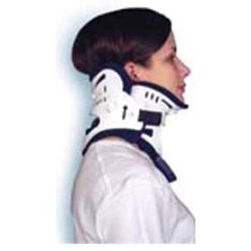 Rigid Cervical Collar Ossur Miami J Preformed Adult Super Short Two-Piece / Trachea Opening