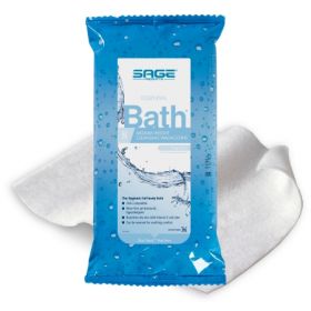 Rinse-Free Bath Wipe Essential Bath  Medium Weight Soft Pack Purified Water / Methylpropanediol / Glycerin / Aloe Scented 8 Count
