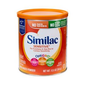 Infant Formula Similac Sensitive Unflavored 12.5 oz. Can Powder Iron Lactose Sensitivity