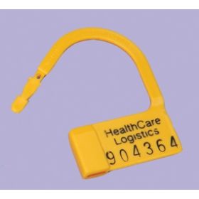 Heavy-Duty Padlock Seal Health Care Logistics Consecutively Numbered Yellow Polypropylene 1 X 1-1/2 Inch