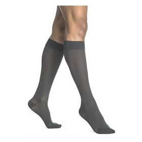 SIGVARIS 752C Womens Midsheer Calf High Socks-Large Long-Nightshade 
