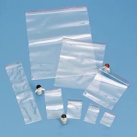 Premium Red Line Reclosable Bags, Single-Track, 9 x 12