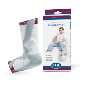 Fla orthopedics 7588902 pro lite 3d ankle support-right-white/gray-sm
