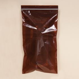 UV Protection Zippit  Bags, Medium Amber, 8 x 14