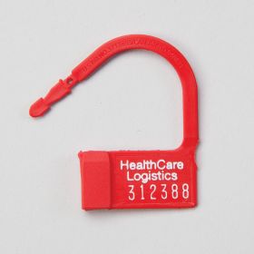 Heavy-Duty Padlock Seals, Numbered, Red