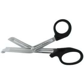 Bandage Shears BR Surgical 6 Inch Length Surgical Grade Stainless Steel / Plastic NonSterile Finger Ring Handle Angled Blunt Tip / Blunt Tip
