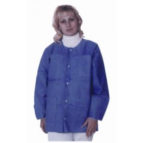Lab Jacket ValuMax Extra Safe Blueberry Large Hip Length Limited Reuse 768844L