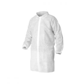 Lab Coat KleenGuard A10 White X-Large Knee Length Disposable