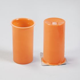 Easy Fill Vials with Plugs, Amber, 30mL 