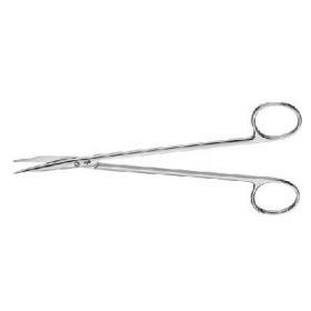 Dissecting Scissors Aesculap Potts 7 Inch Length Surgical Grade Stainless Steel NonSterile Finger Ring Handle Curved Blunt Tip / Blunt Tip