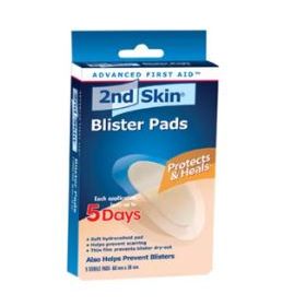 2nd Skin Foam Blister Pad 2-3/8x1-3/4" Sterile Pre-Cut Adhesive LF