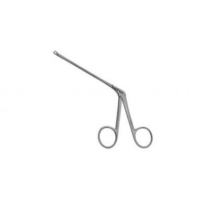 Ear Forceps V. Mueller 4 Inch Length Surgical Grade Stainless Steel NonSterile NonLocking Finger Ring Handle Straight 1.0 mm Wide Round Cups