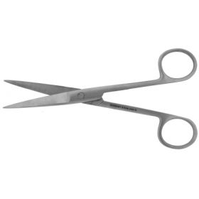 Operating Scissors BR Surgical 4-1/2 Inch Length Surgical Grade Stainless Steel Finger Ring Handle Straight Sharp Tip / Sharp Tip