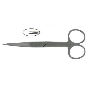 Operating Scissors 5 Inch Length Tungsten Carbide Finger Ring Handle Straight Sharp Tip / Sharp Tip