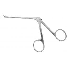 Ear Forceps BR Surgical Hartmann 3-3/8 Inch Length Surgical Grade Stainless Steel NonSterile NonLocking Finger Ring Handle Straight 2 mm Round Cups