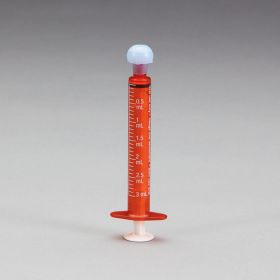 ExactaMed Oral Dispensers w/ Tip Caps, 3mL - Amber