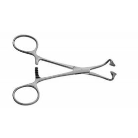 Towel Forceps 5-1/4 Inch Length Mid Grade Stainless Steel Non-Perforating Tips
