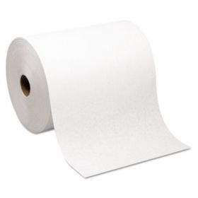Hardwound Roll Paper Towel, Nonperforated, 7.87 x 1000ft, White, 6 Rolls/Carton