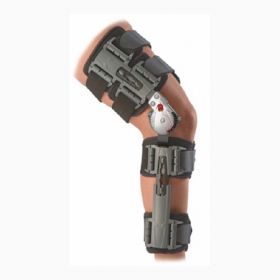 Knee Brace X-Act ROM  One Size Fits Most Hook and Loop Closure Adjustable Length Left or Right Knee