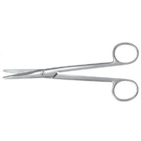 Operating Scissors Padgett Mayo 6-1/2 Inch Length Surgical Grade Stainless Steel NonSterile Finger Ring Handle Curved Blade Blunt Tip / Blunt Tip